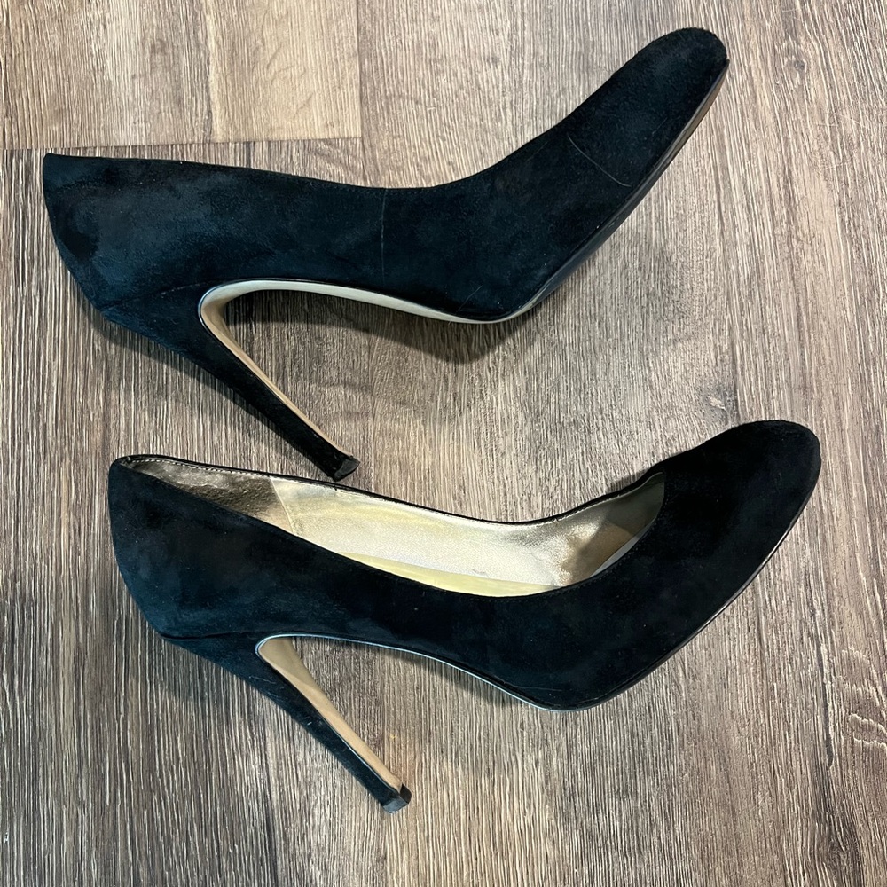 Guess by Marciano Black Suede 4” Heels